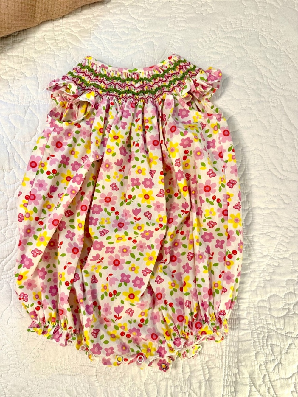 The Bailey Boys Floral Girls Bubble Outfit